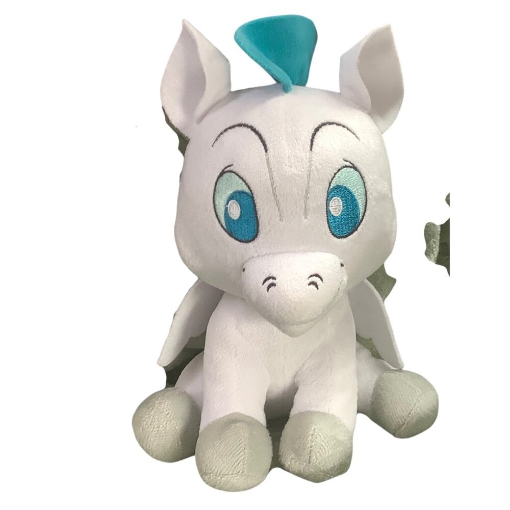 Disney Hercules Baby Pegasus Plush White &‎ Blue 9" Just Play Collectible Toy